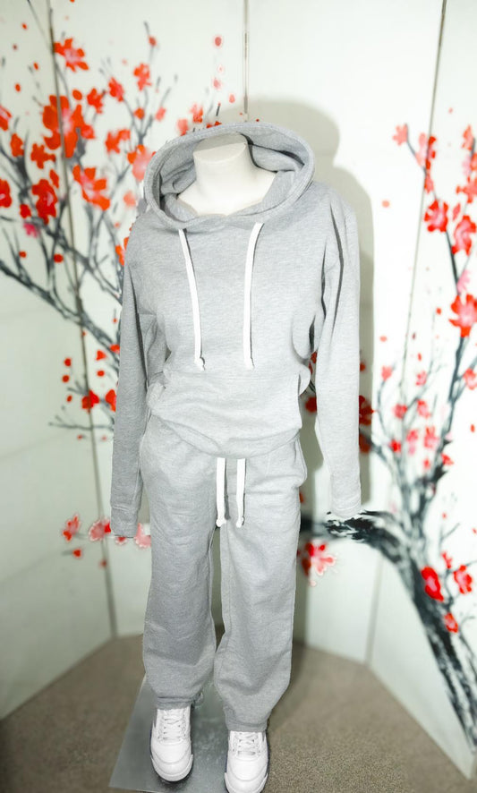 Gray sweatsuit set